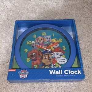 Nickelodeon Paw Patrol Blue Wall Clock